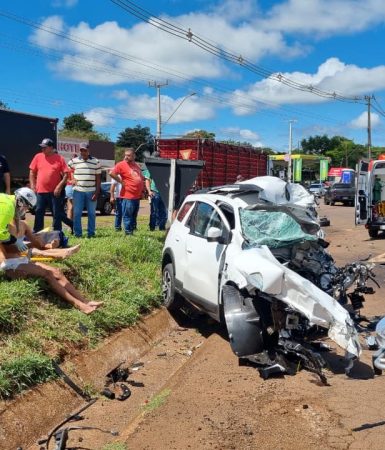 Imagem referente a Homem morre em gravíssimo acidente na BR-277, em Santa Tereza do Oeste