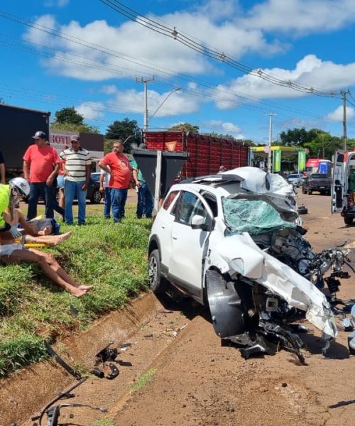 Imagem referente a Homem morre em gravíssimo acidente na BR-277, em Santa Tereza do Oeste