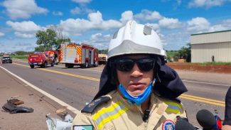 Bombeiro dá detalhes de grave acidente que resultou em morte na BR-277