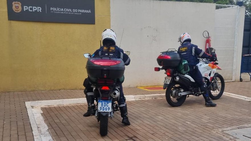 Detido por furto de carro é socorrido pelo Samu na Delegacia
