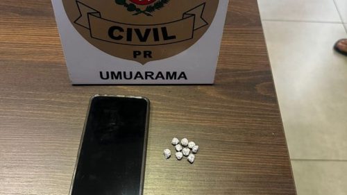 PCPR prende homem em flagrante e apreende drogas em Umuarama PCPR prende homem em flagrante e apreende drogas em Umuarama