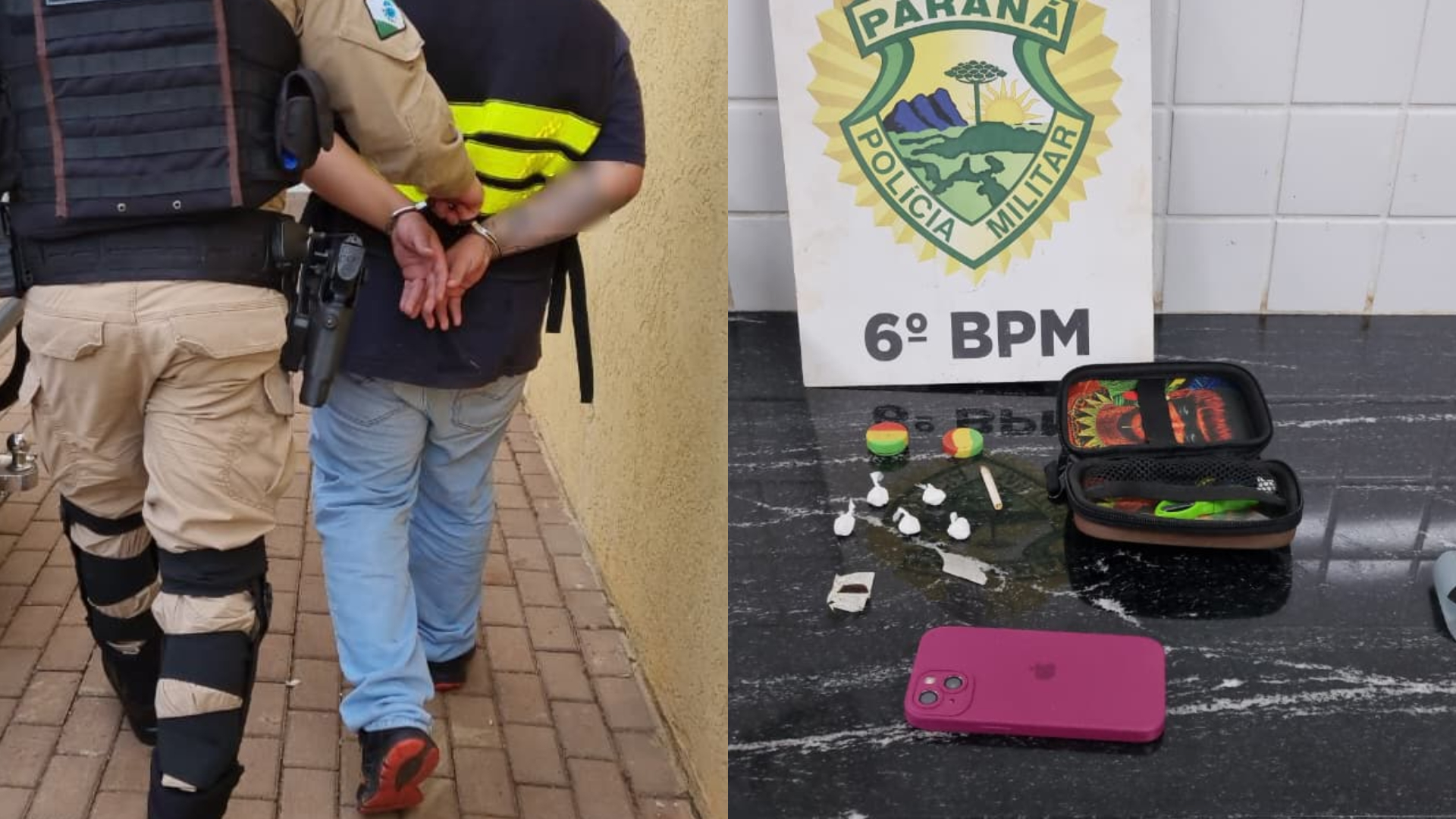 Ação do GOTran flagra motociclista em 'delivery' de drogas no Esmeralda