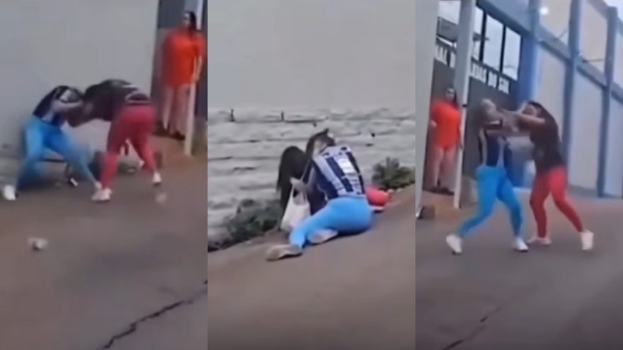 Vídeo: mulheres descobrem visita íntima ao mesmo detendo e saem no tapa no RS