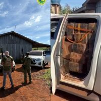 Imagem referente a Megaoperação em Tupãssi: PM e PF apreendem caminhonetes roubadas quase 3 toneladas de maconha