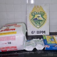Imagem referente a Casal é detido suspeito de furtar fraldas e kits de shampoo em farmácia no bairro Coqueiral