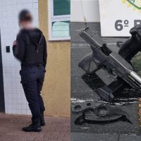 Imagem referente a Segurança armada sem porte é flagrada após mulher baleada em estabelecimento no Florais do Paraná