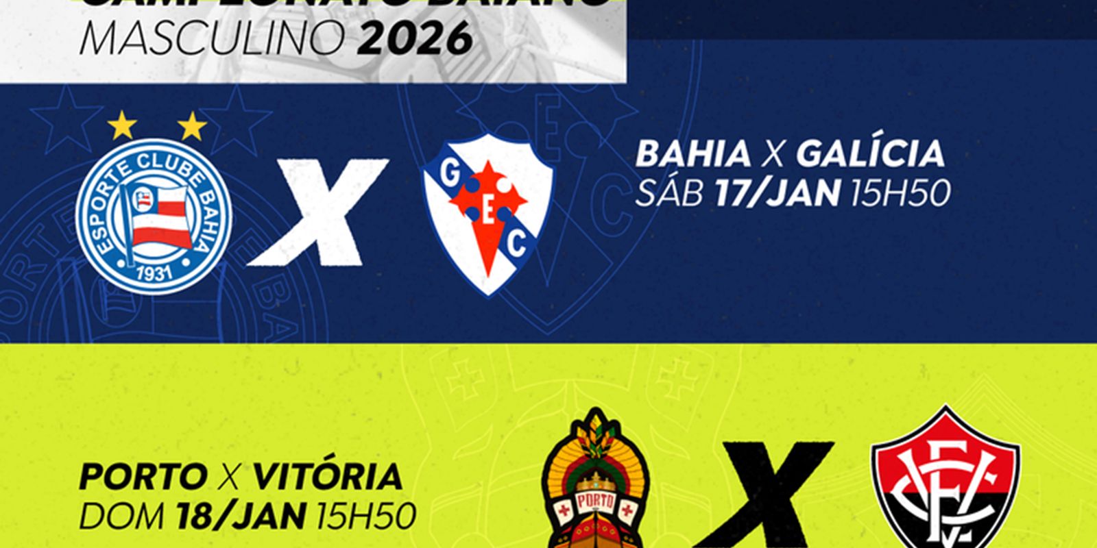 TV Brasil exibe neste fim de semana dois jogos do Campeonato Baiano