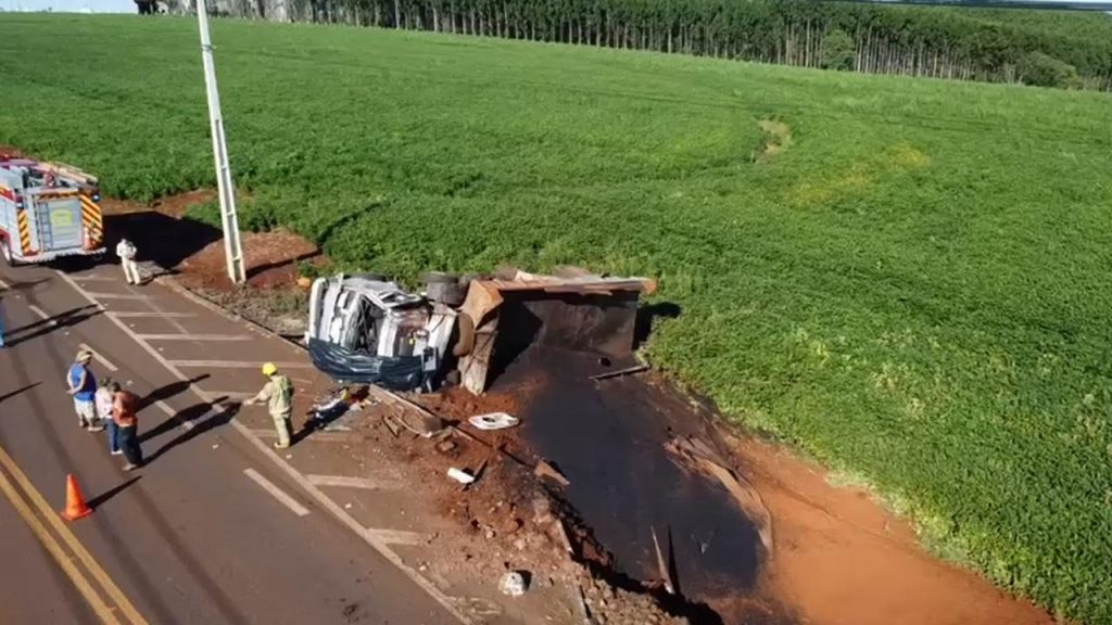 Imagens aéreas mostram local do acidente que vitimou Marciano Rodrigo Kuhn
