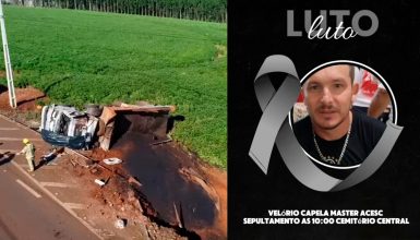 Imagem referente a Motorista morto em acidente na PR-180 é velado na Capela Master da ACESC em Cascavel