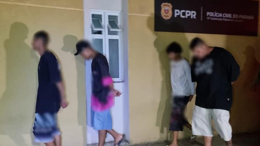 Ação conjunta das forças de segurança resulta na prisão de quatro suspeitos de assalto a mão armada em Cascavel