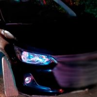 Onix roubado de motorista de aplicativo é recuperado pela PM em estrada rural de Cascavel Imagem referente a Onix roubado de motorista de aplicativo é recuperado pela PM em estrada rural de Cascavel