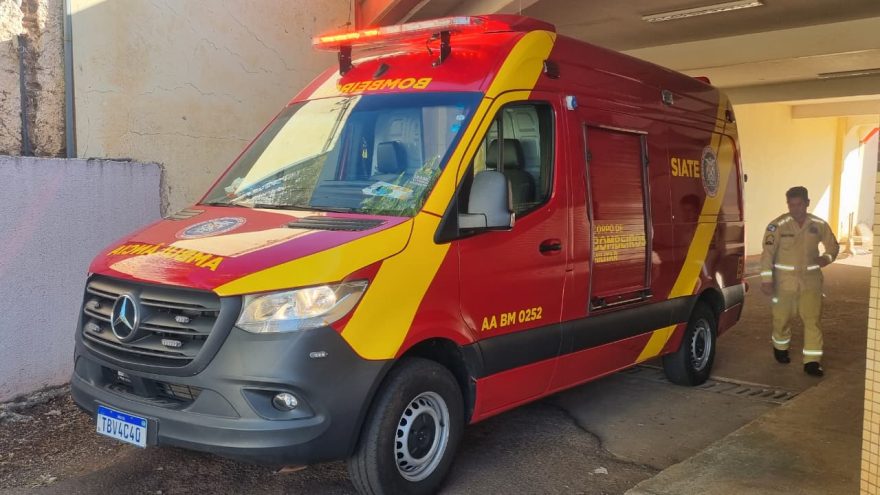 Pintor cai em sobrado e é socorrido com ferimento na cabeça no Centro de Cascavel