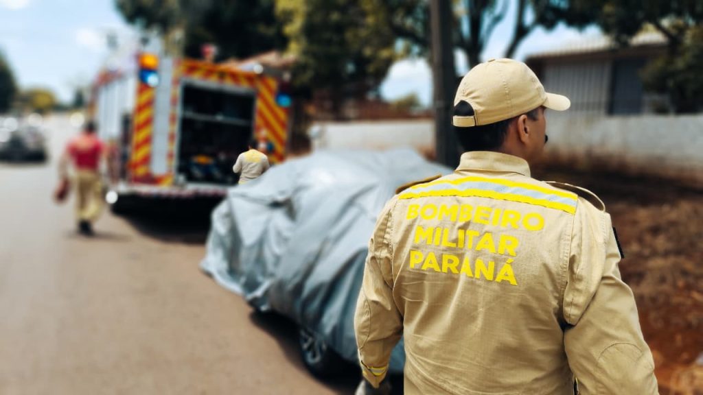 Bombeiros combatem incêndio em vegetação no Bairro Brasília