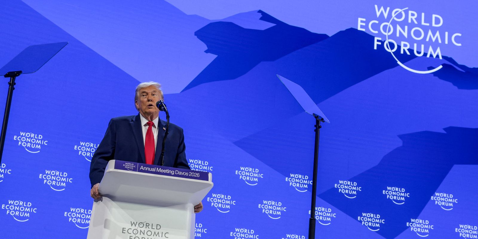 Em Davos, Trump diz que quer comprar Groenlândia sem uso da força Em Davos, Trump diz que quer comprar Groenlândia sem uso da força