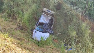 Homem morre em capotamento na Estrada Alto São Salvador em Cascavel