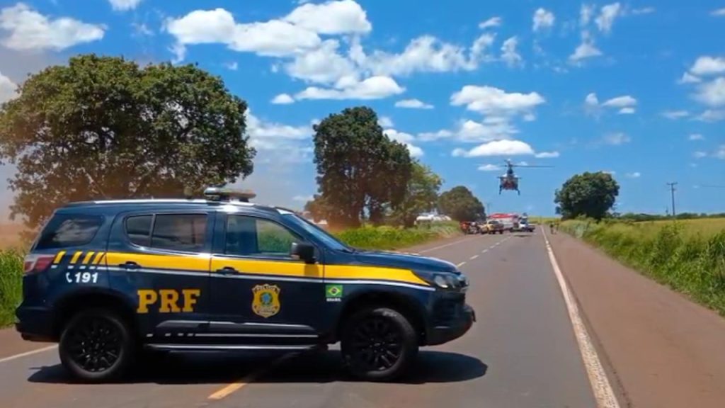 “Lesões graves”, diz PRF sobre vítimas de acidente na BR-369 em Juranda