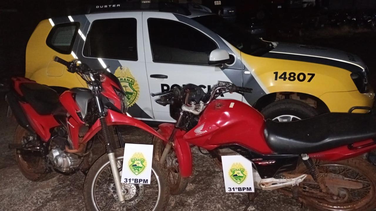 Atendimento a idosa leva PM a localizar motos furtadas em residência de Terra Roxa