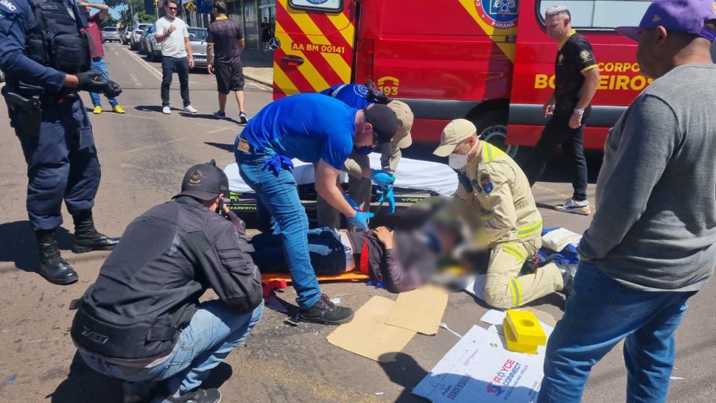 Acidente de trânsito no Alto Alegre deixa motociclista ferido