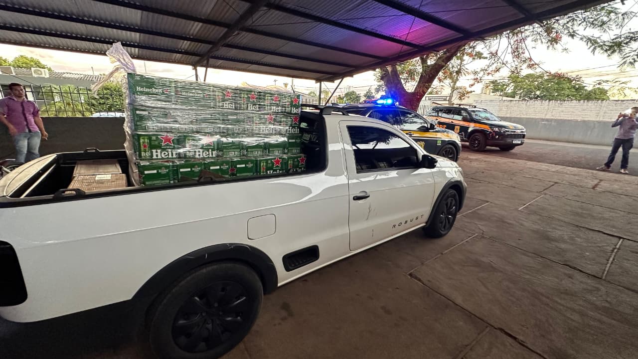 PRF recupera veículo roubado carregado de Heineken