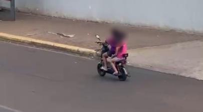 Veículo elétrico é brinquedo? Flagrante gera questionamentos em Cascavel