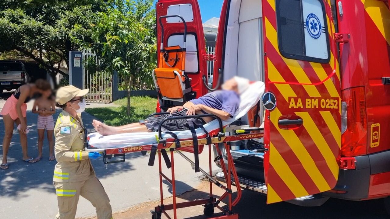 Idoso de 91 anos cai em casa, sofre corte na cabeça e vai parar na UPA
