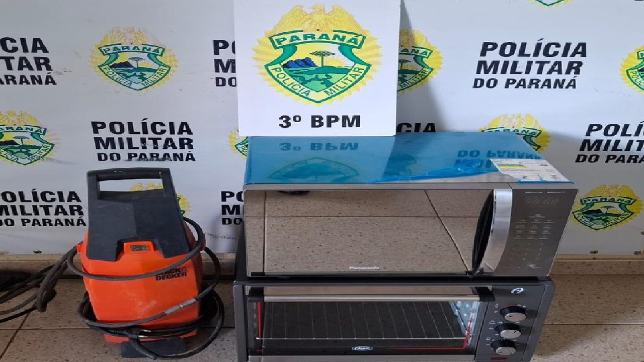 Objetos de furto são recuperados e homem é preso em Pato Branco