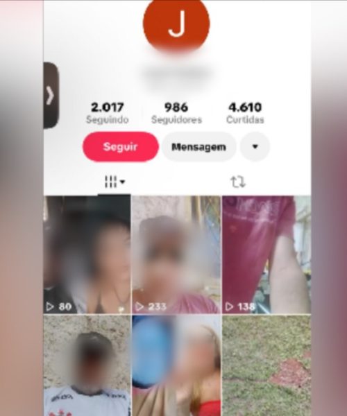 Imagem referente a Homem preso gravando crianças e jovens no Ciro Nardi compartilhava imagens no TikTok, diz vítima
