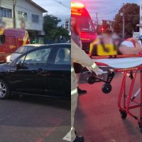 Imagem referente a Ciclista é socorrida pelo Siate após colisão com C3 na Avenida Carlos Gomes