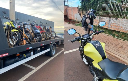 Operação de trânsito da PM apreende seis motos e um carro na Região Norte Operação de trânsito da PM apreende seis motos e um carro na Região Norte