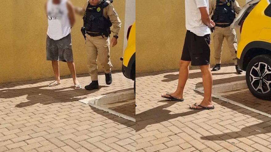 Pai e filho vão parar na Delegacia após serem flagrados com maconha
