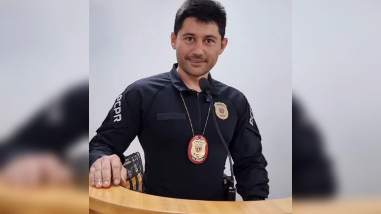 Delegado Francisco Edson de Oliveira se despede da Delegacia de Capitão Leônidas Marques e assume nova função em Cascavel