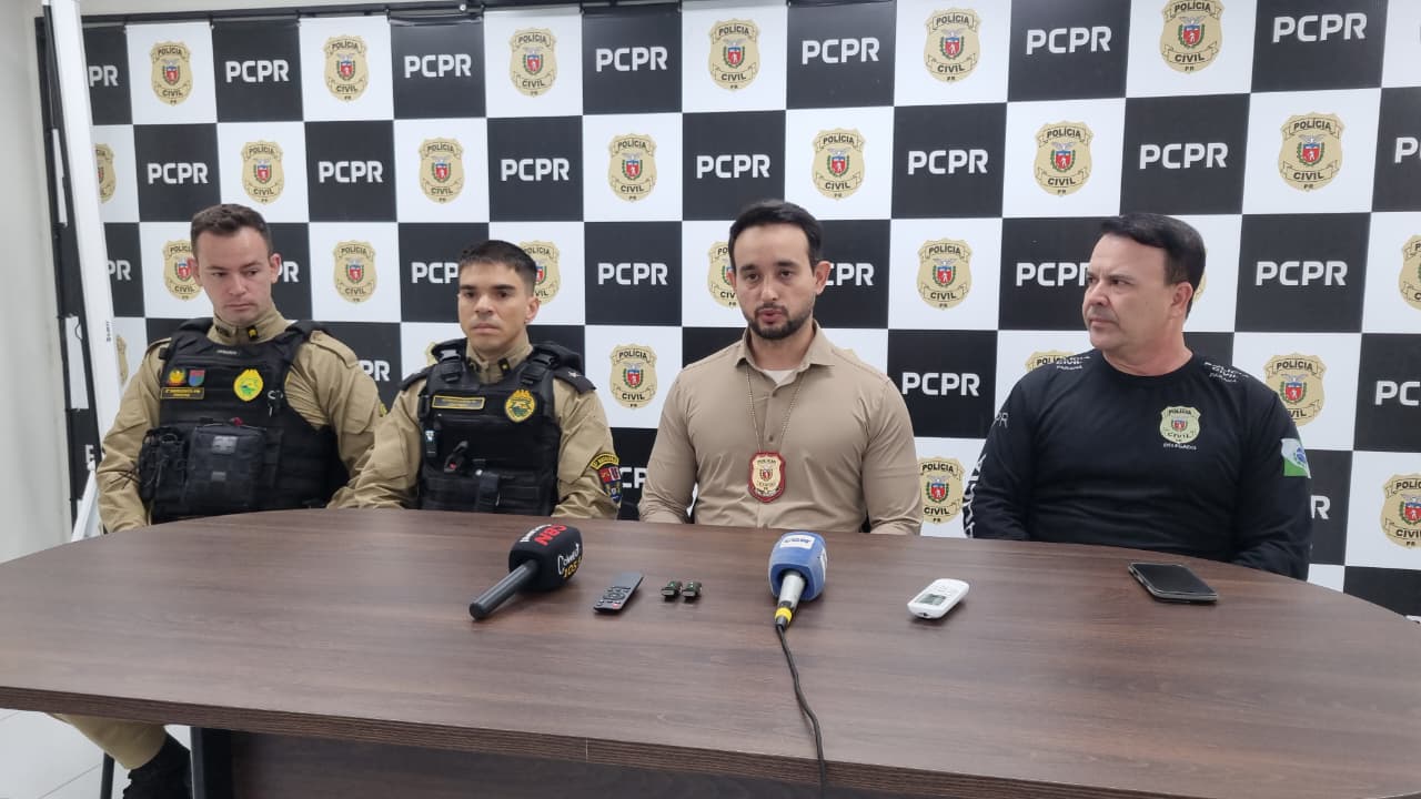 Autoridades falam sobre prisão de suspeito de latrocínio contra idosos em Ibema Autoridades falam sobre prisão de suspeito de latrocínio contra idosos em Ibema