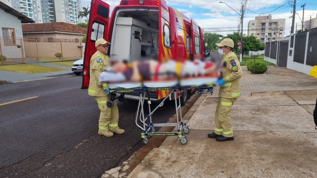 Idoso de 95 anos é socorrido pelos Siate após acidente doméstico em Cascavel Idoso de 95 anos é socorrido pelos Siate após acidente doméstico em Cascavel