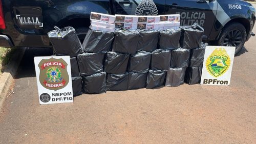 Ação conjunta da PF e PM resulta em sete apreensões em pouco mais de 48 horas em Foz do Iguaçu
