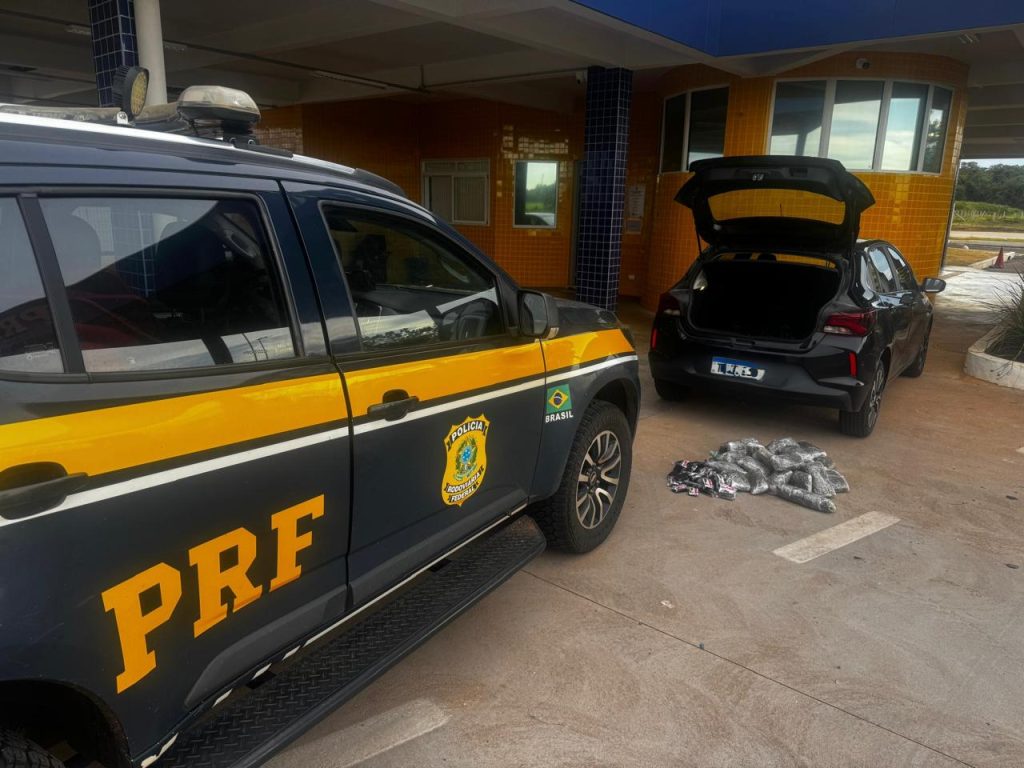 ​PRF apreende quase 8 kg de skunk e “dry” em abordagem na BR-487 em Icaraíma