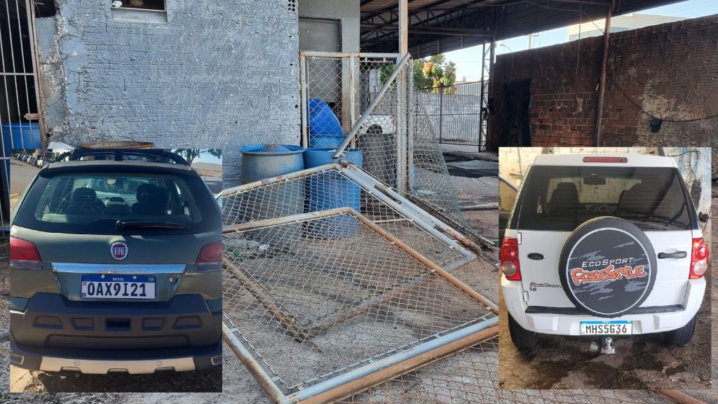 Ladrões arrombam empresa na Avenida Rocha Pombo e furtam três carros