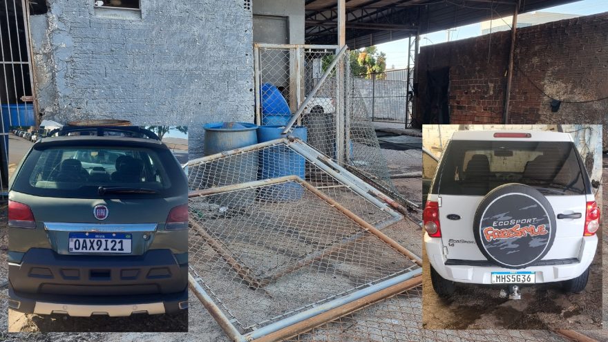 Ladrões arrombam empresa na Avenida Rocha Pombo e furtam três carros