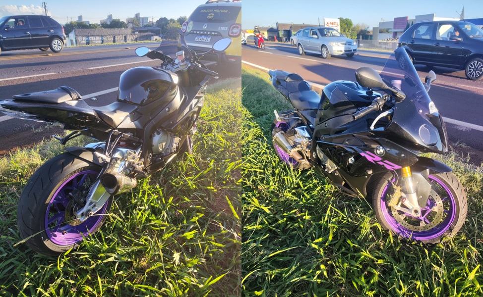 Moto BMW com dispositivo “anti-radar” é apreendida pela PM na BR-277