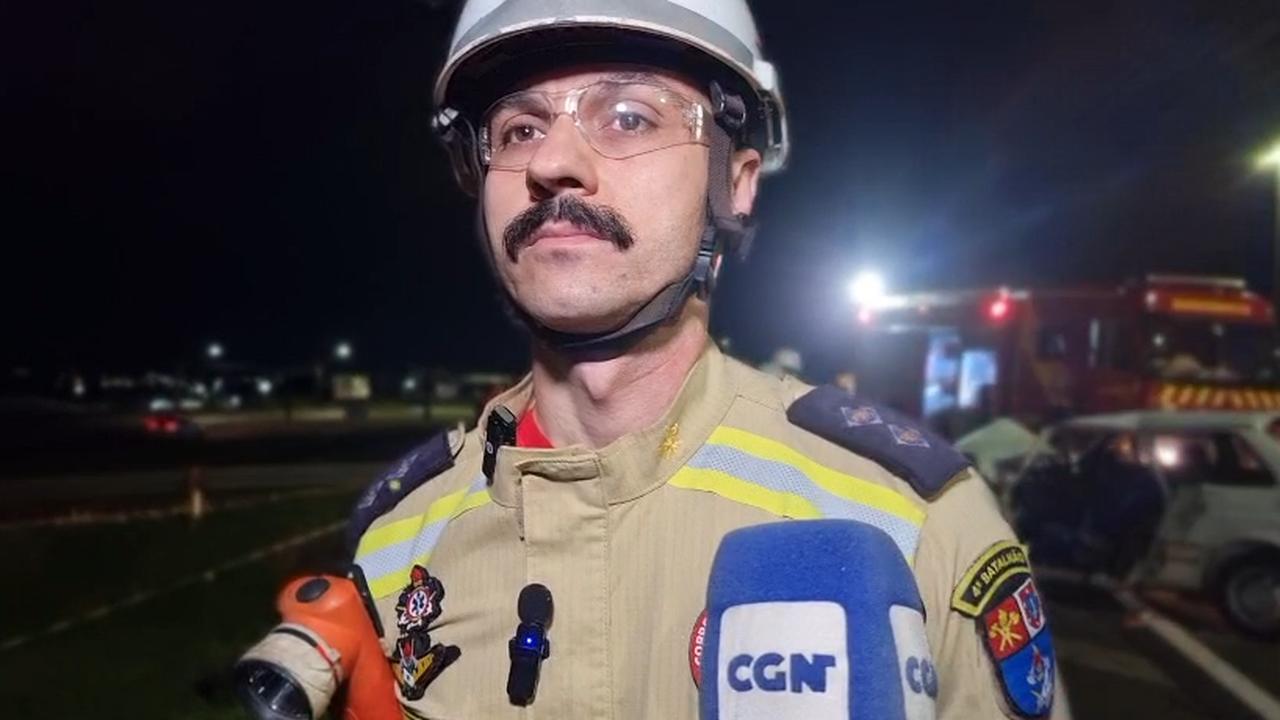 "Colisão de bastante energia", diz Tenente sobre acidente grave na BR-277, em Cascavel "Colisão de bastante energia", diz Tenente sobre acidente grave na BR-277, em Cascavel