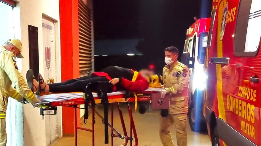 Gestante de 31 semanas é encaminhada ao HUOP após queda no Centro de Cascavel