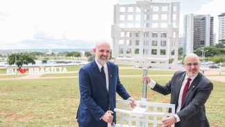 EBC instala antena de TV 3.0 na Torre de TV, em Brasília