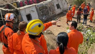Capotamento de ônibus que levava romeiros deixa 15 mortos em Alagoas