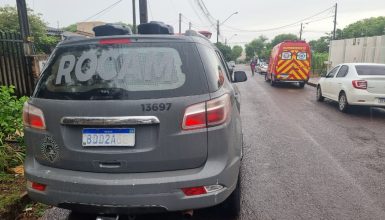 Imagem referente a Homem surta com arma de fogo, é contido por familiares e socorrido pelas equipes da ROCAM e Siate