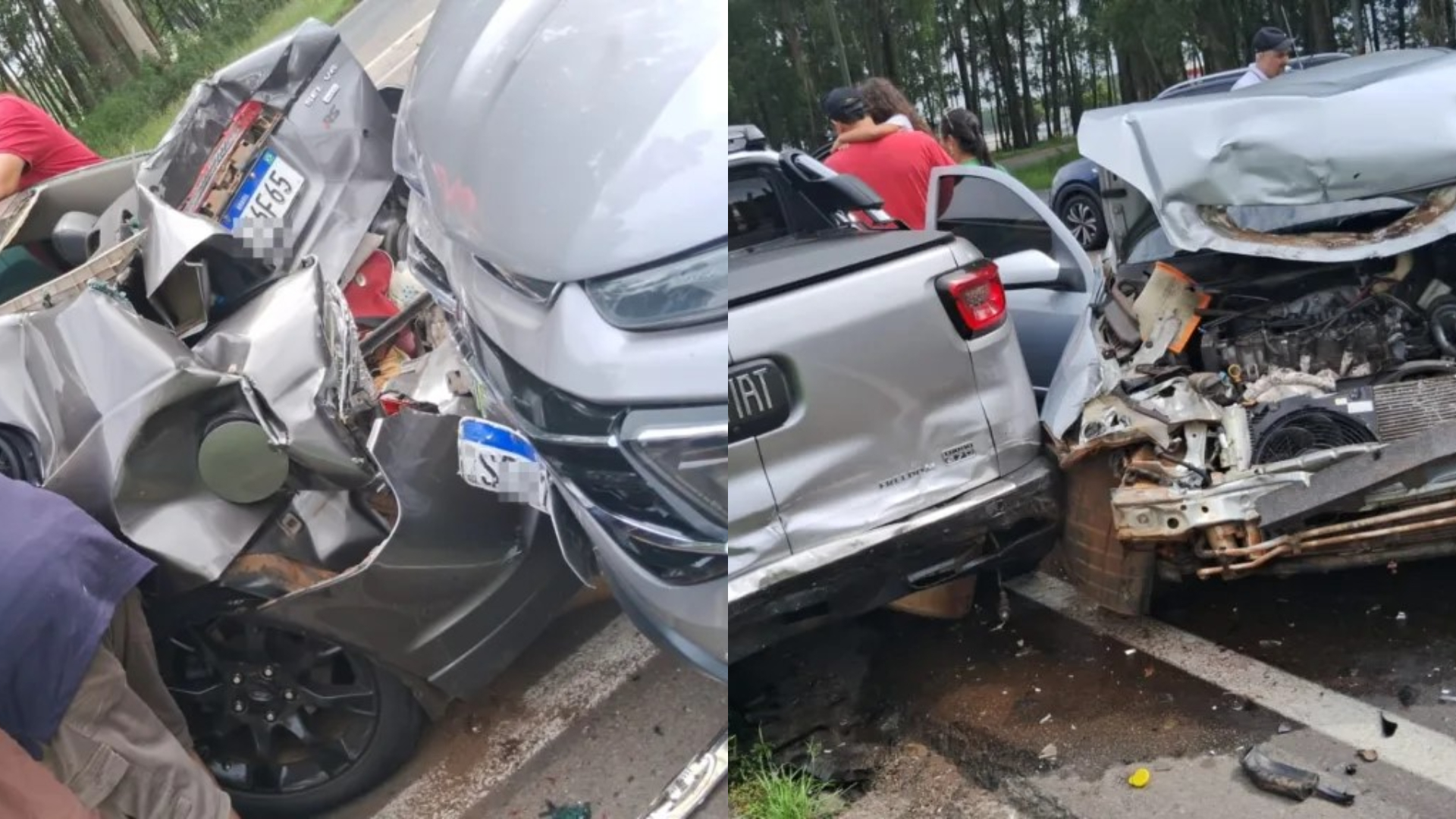 Carreta desgovernada faz pilha com sete carros e deixa feridos após engavetamento no Paraná Imagem referente a Carreta desgovernada faz pilha com sete carros e deixa feridos após engavetamento no Paraná