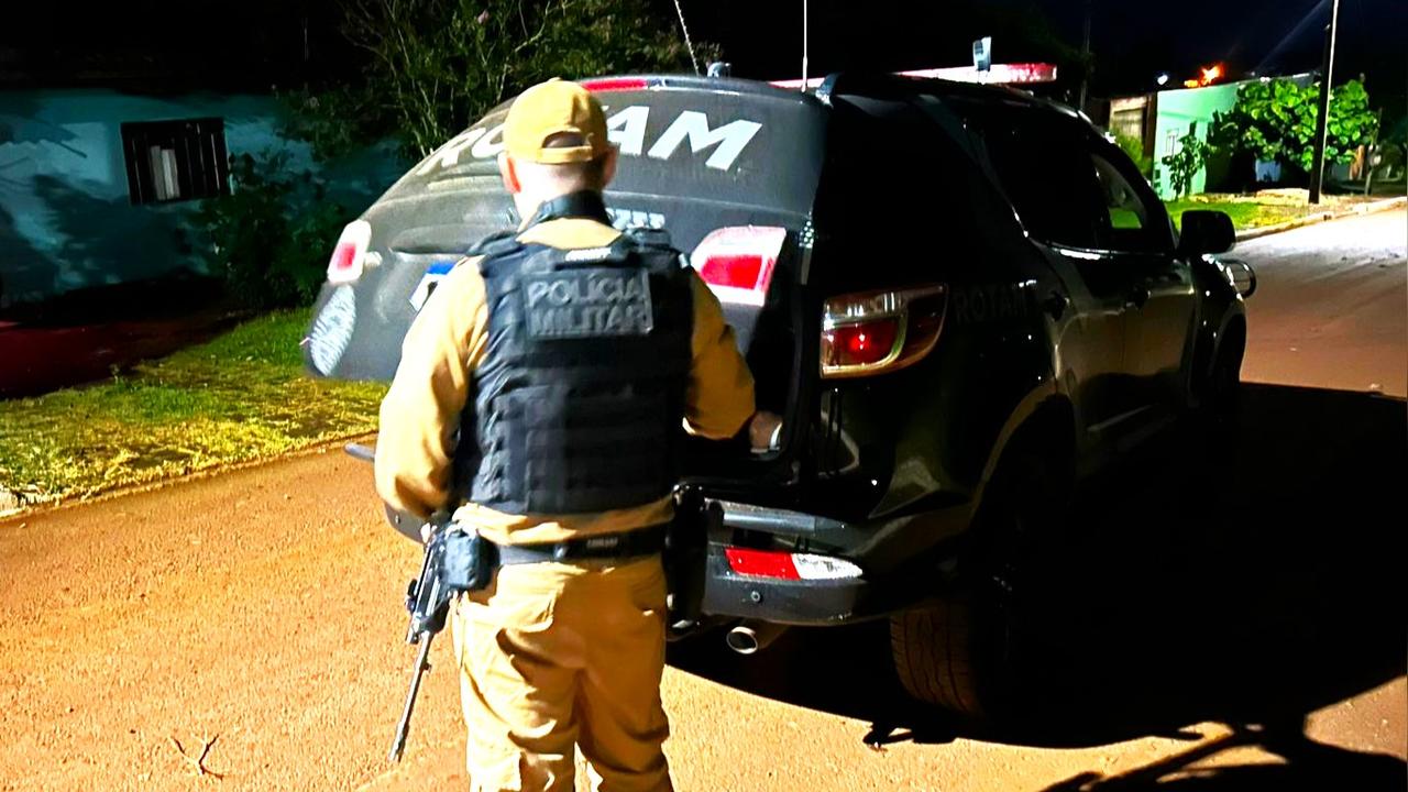 ROTAM cumpre mandado de prisão em Santa Tereza do Oeste por dívida de pensão alimentícia ROTAM cumpre mandado de prisão em Santa Tereza do Oeste por dívida de pensão alimentícia
