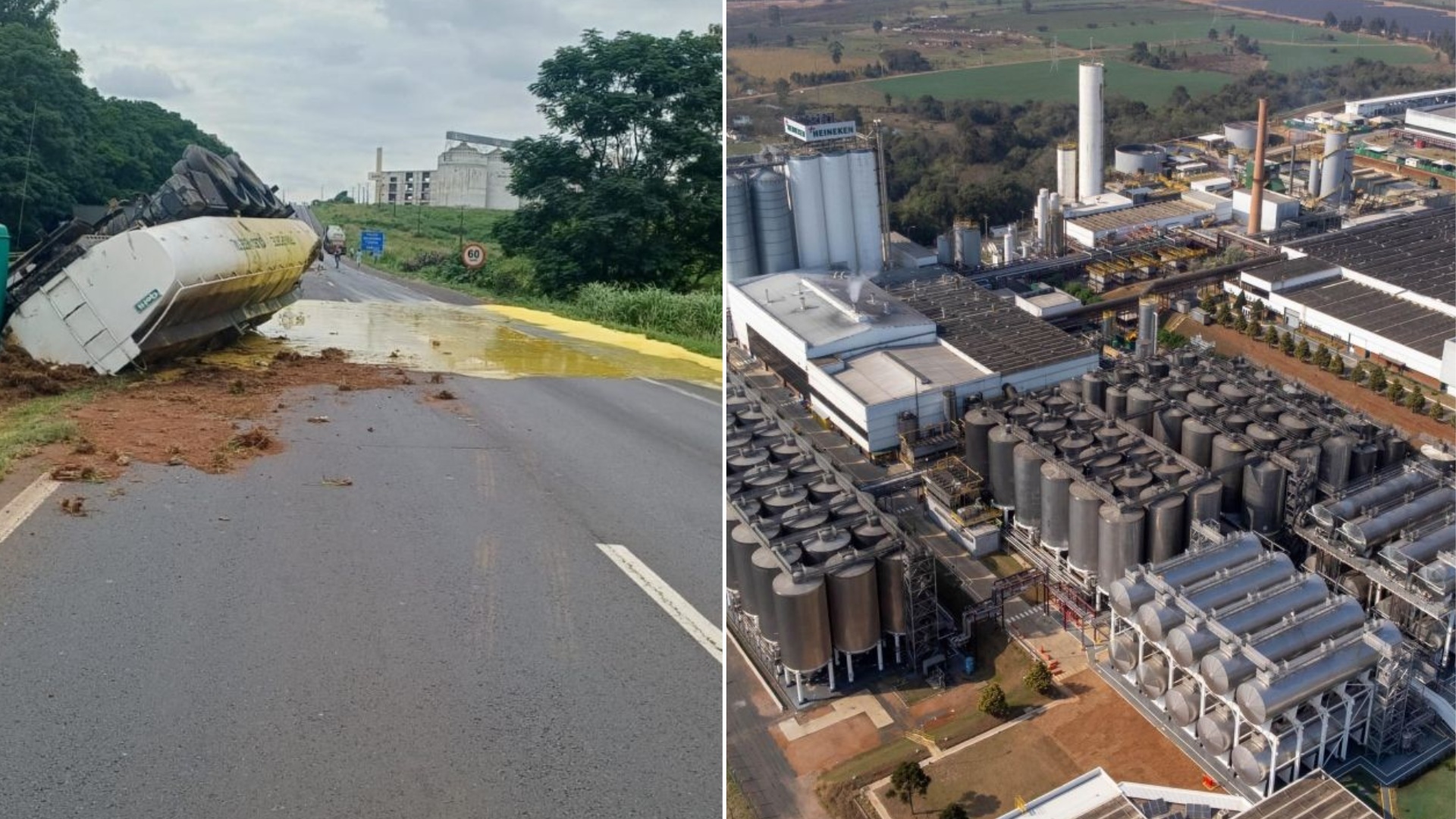Heineken suspende atividades em fábrica no Paraná após acidente na BR-376