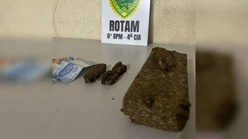 Tráfico de drogas: dupla é detida com meio quilo de maconha durante ação da Rocam