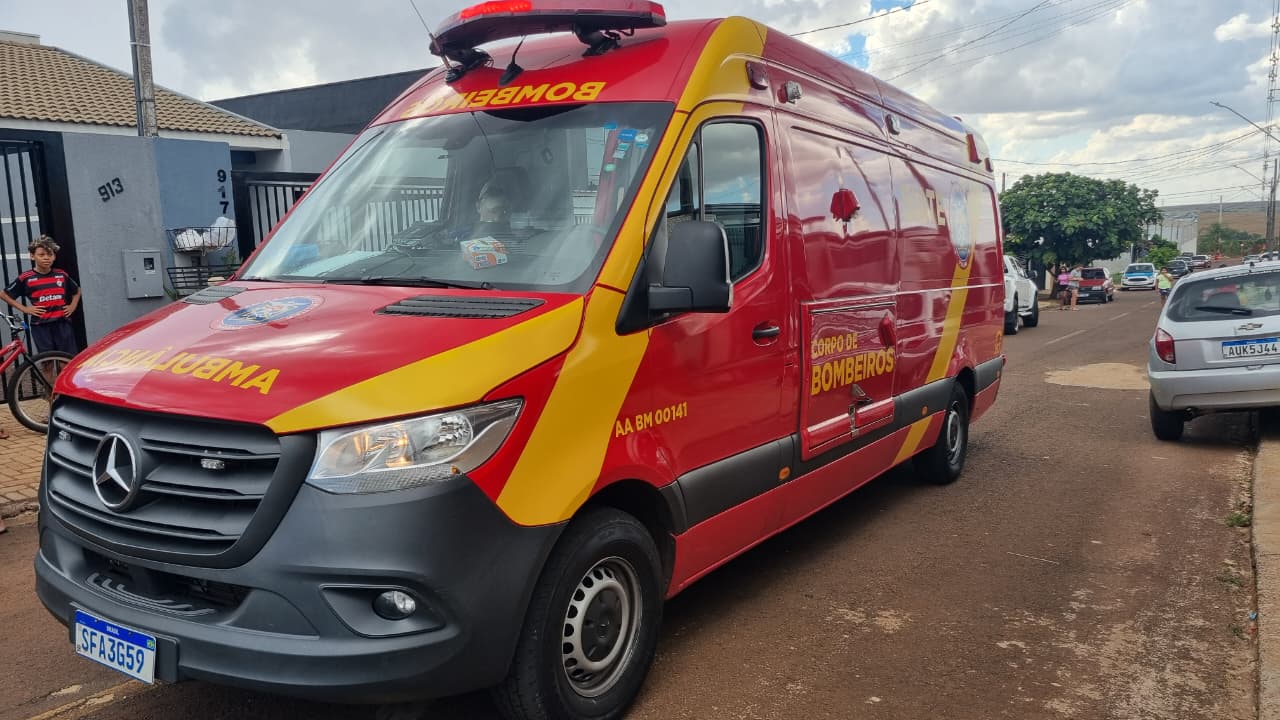 Imagem referente a Motociclista sofre laceração na perna ao se envolver em acidente na Região Norte