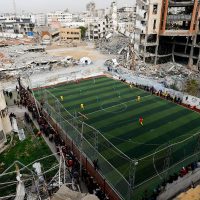 Imagem referente a Futebol volta a campo de Gaza, em meio a perdas e ruínas da guerra