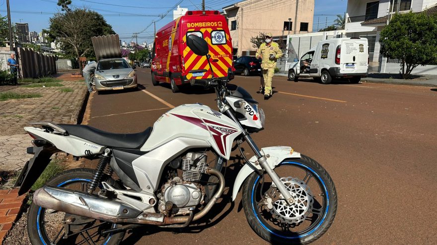 Avô e neto ficam feridos em acidente com moto em Cascavel